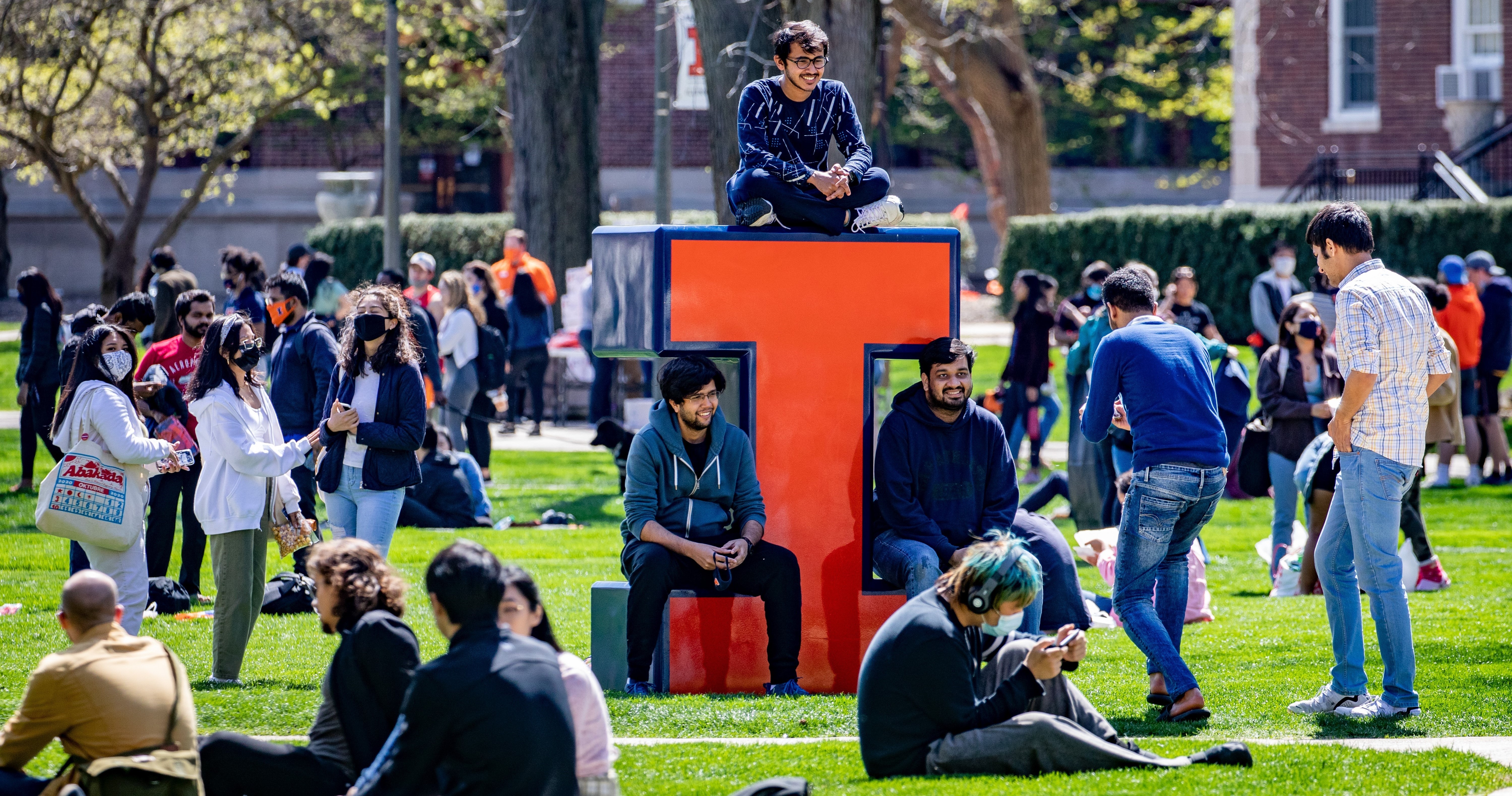 Students on Quad Day