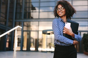 Woman smiling