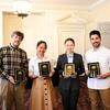 From left to right: Dr. Alexey Stepanov (Dept. of Statistics), Dr. Pinshane Huang (Dept. of Materials Science and Engineering), Dr. Xiaoli Guo (Dept. of Political Science) and Ander Beristain (Dept. of Spanish and Portuguese).