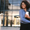 Woman smiling